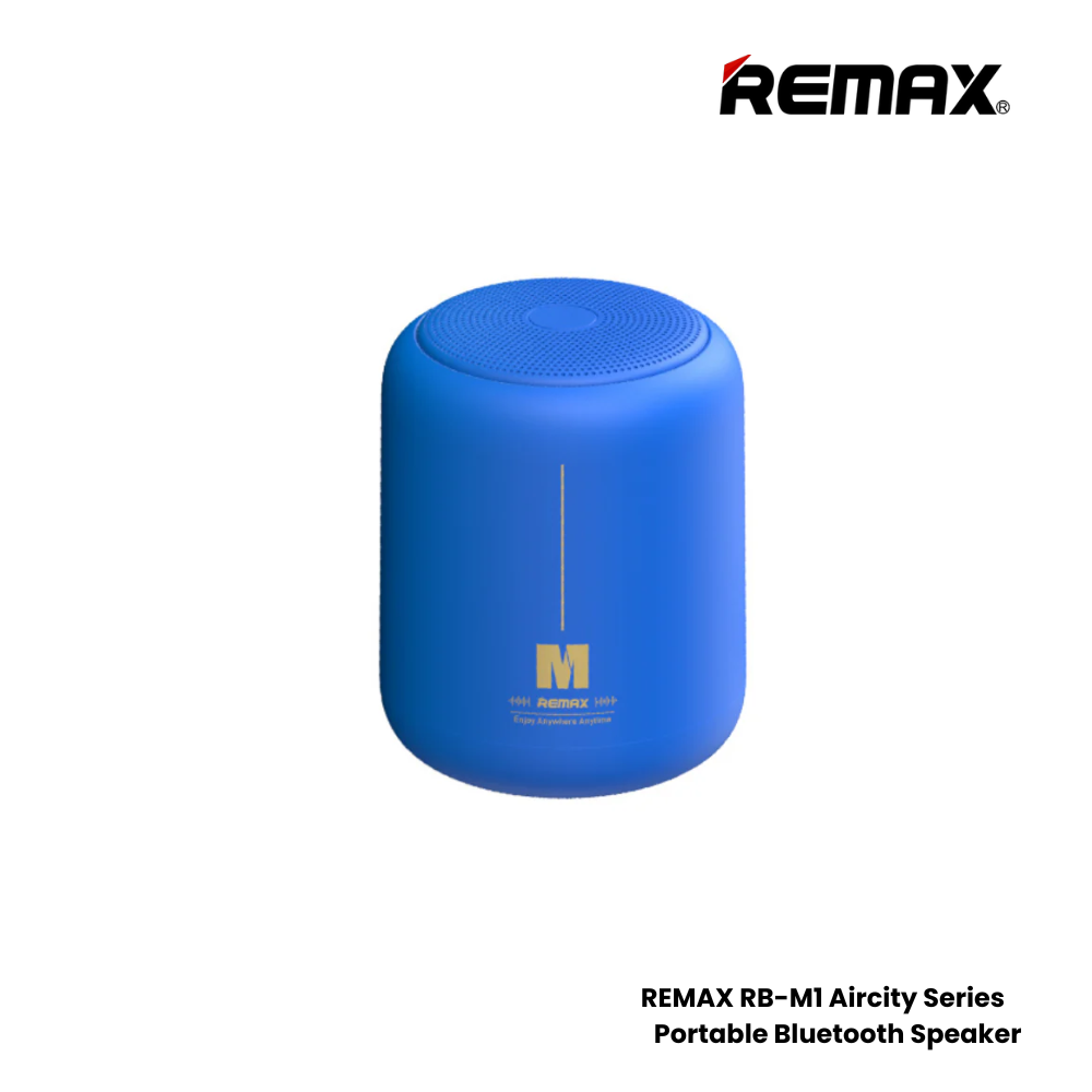 REMAX RB-M1 Aircity Series Portable Wireless Bluetooth Speaker - Blue