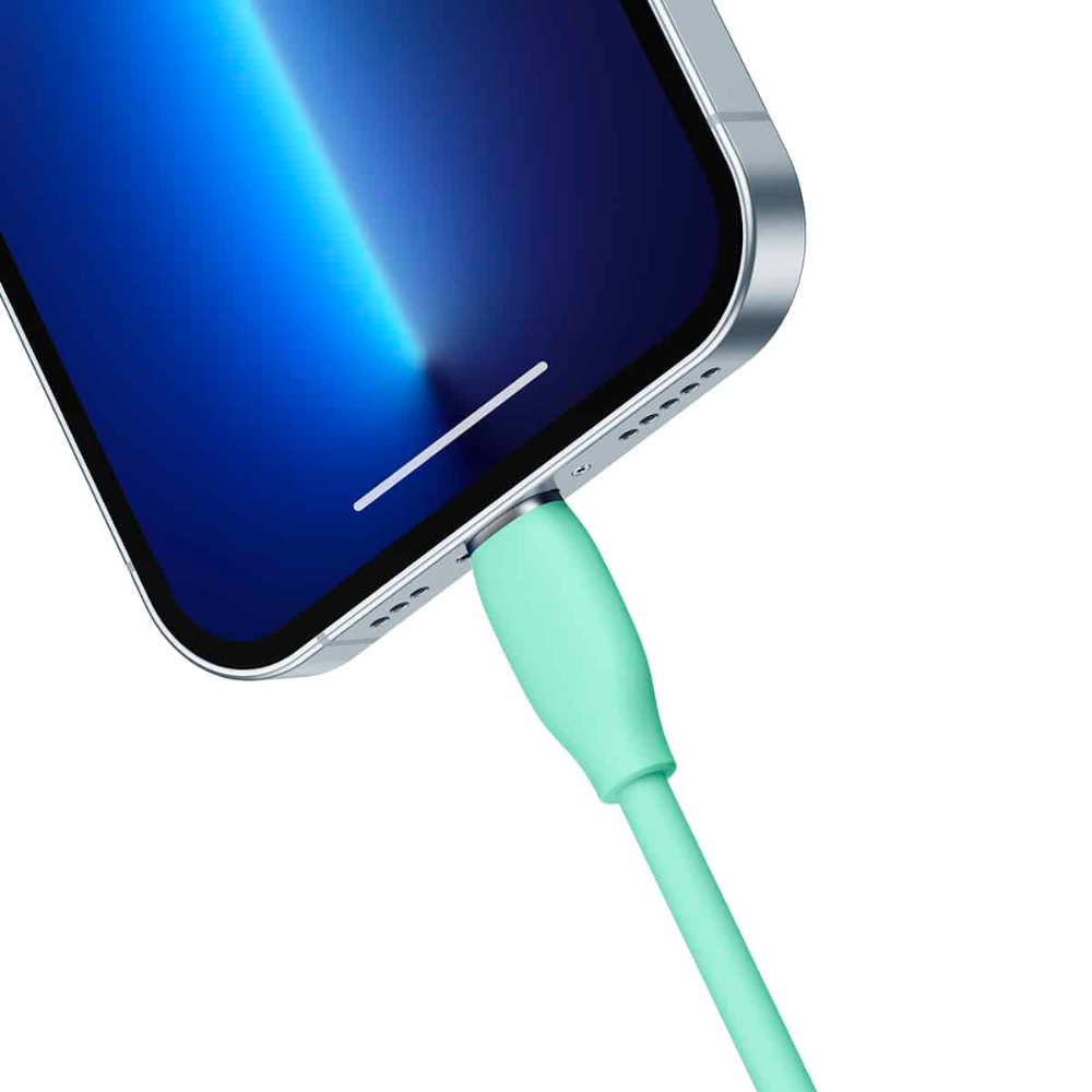 (Buy 1 Get 1) Baseus Jelly Liquid Silica Gel 20W Type-C to iPhone Fast Charging Data Cable (2M) - Blue