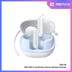 REMAX - TWS-09 ANC+ENC Stereo Bluetooth Wireless Earbuds - White