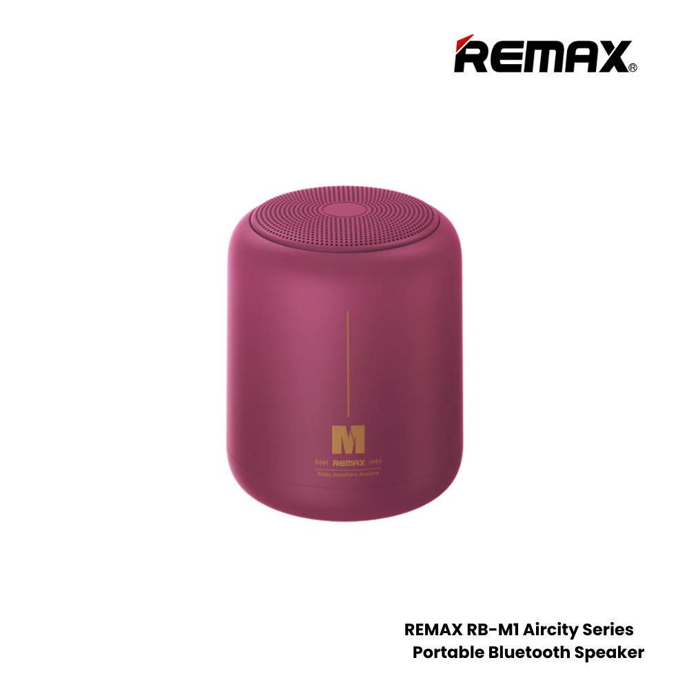 REMAX RB-M1 Aircity Series Portable Wireless Bluetooth Speaker - Red