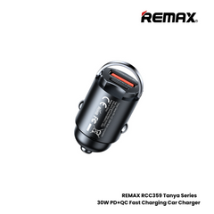 REMAX RCC359 Tanya Series 30W Multi-compatible Fast Charging Car Charger - Black