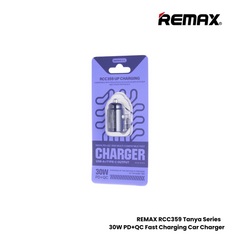 REMAX RCC359 Tanya Series 30W Multi-compatible Fast Charging Car Charger - Black