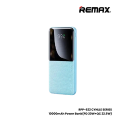 REMAX RPP-622 Cynlle Series 10000mAh PD+QC Fast Charging Power Bank(PD 20W+QC 22.5W) - Blue