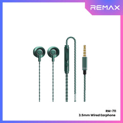 REMAX - RM-711 3.5mm Metal Wired Earphone - Green