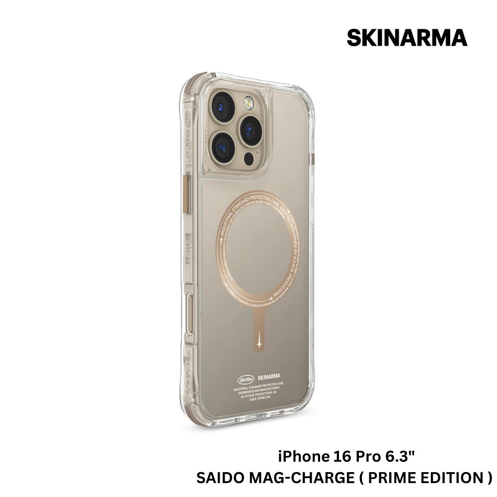 Skinarma iPhone 16 Pro 6.3" Saido Mag-Charge Case - Prime Edition - Champagne