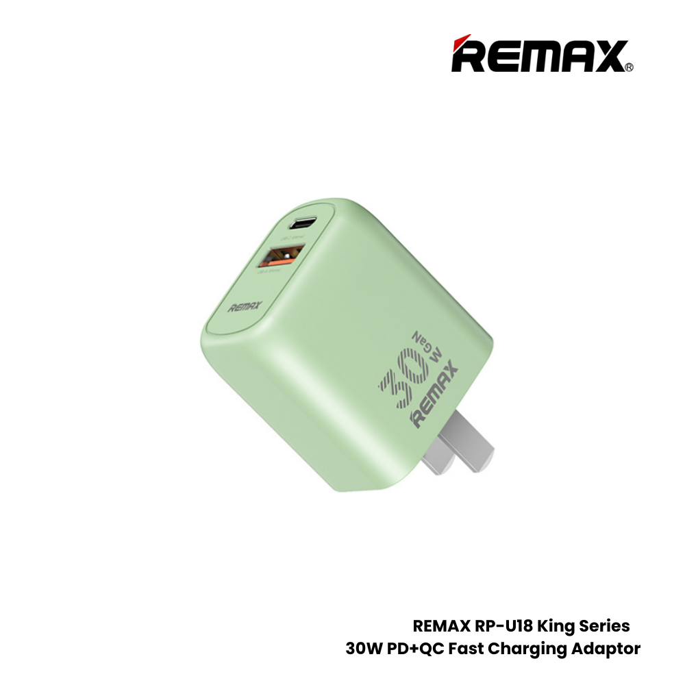 REMAX RP-U18 King Series 30W Gan Charger(PD +QC) - White