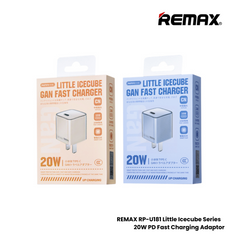 REMAX RP-U181 Little Icecube Series 20W Gan Charger (PD) - Blue