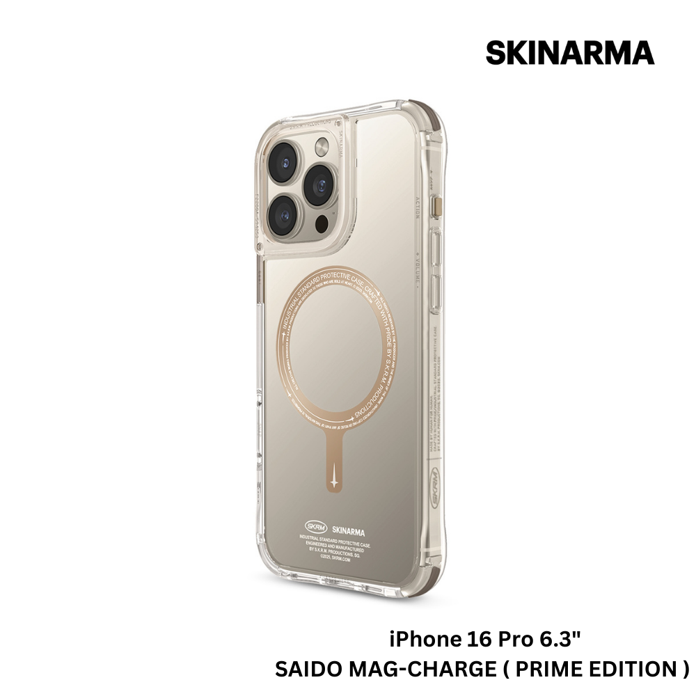 Skinarma iPhone 16 Pro 6.3" Saido Mag-Charge Case - Prime Edition - Champagne