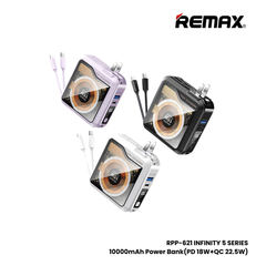 REMAX RPP-621 Infinity Series 10000mAh PD+QC Magnetic Wireless Power Bank(PD 20W+QC 22.5W) - White