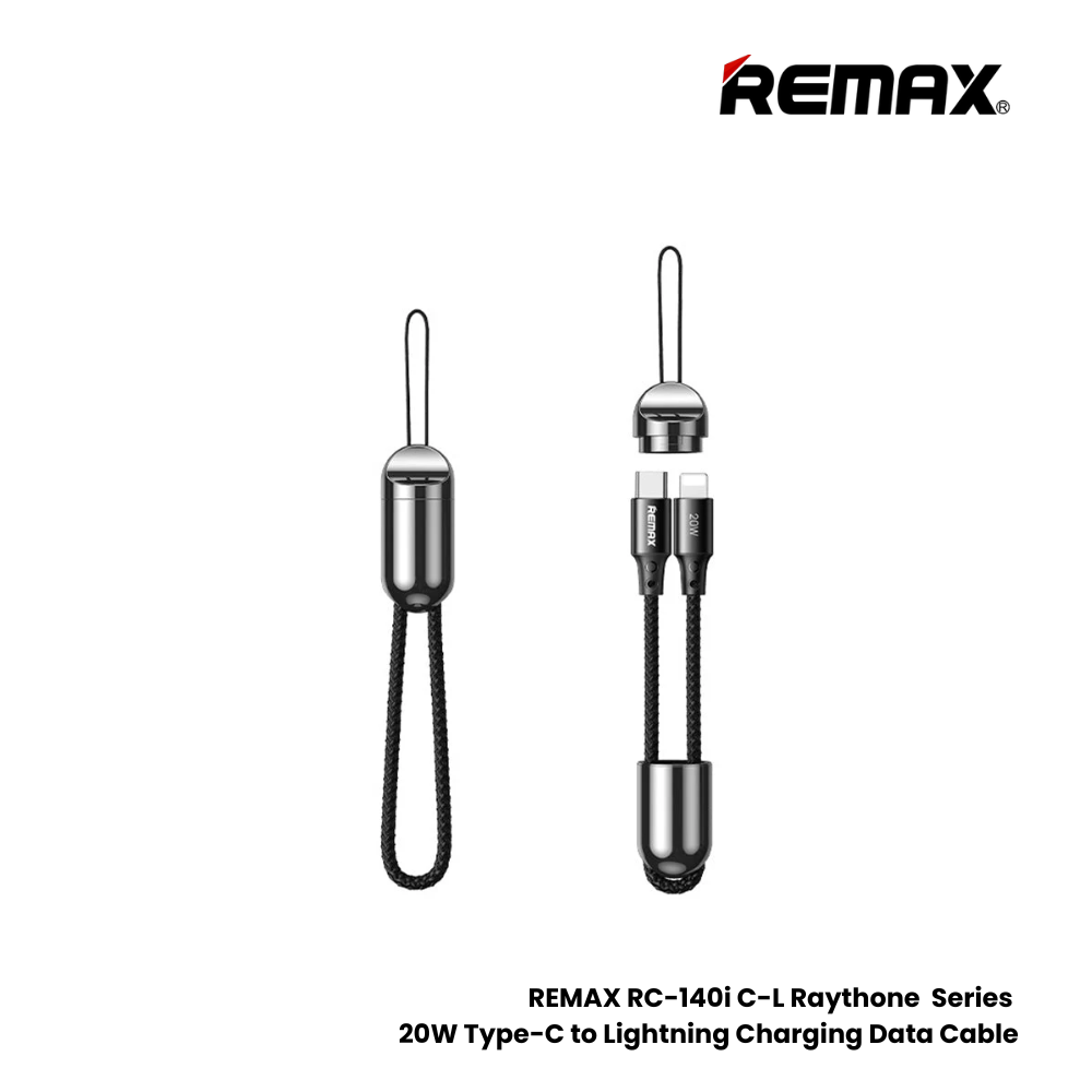 20W ( C to Lightning )-REMAX RC-140i C-L Raythone Series 20W Type-C to Lightning Fast Charging Data Cable - Tarnish