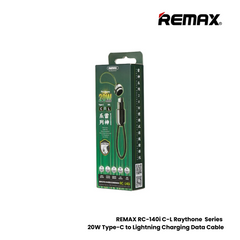 20W ( C to Lightning )-REMAX RC-140i C-L Raythone Series 20W Type-C to Lightning Fast Charging Data Cable - Tarnish