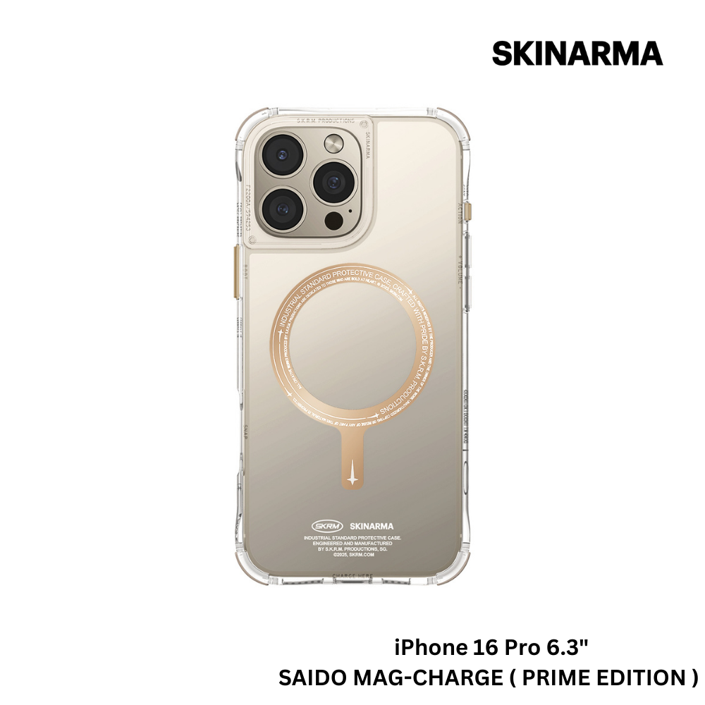 Skinarma iPhone 16 Pro 6.3" Saido Mag-Charge Case - Prime Edition - Champagne