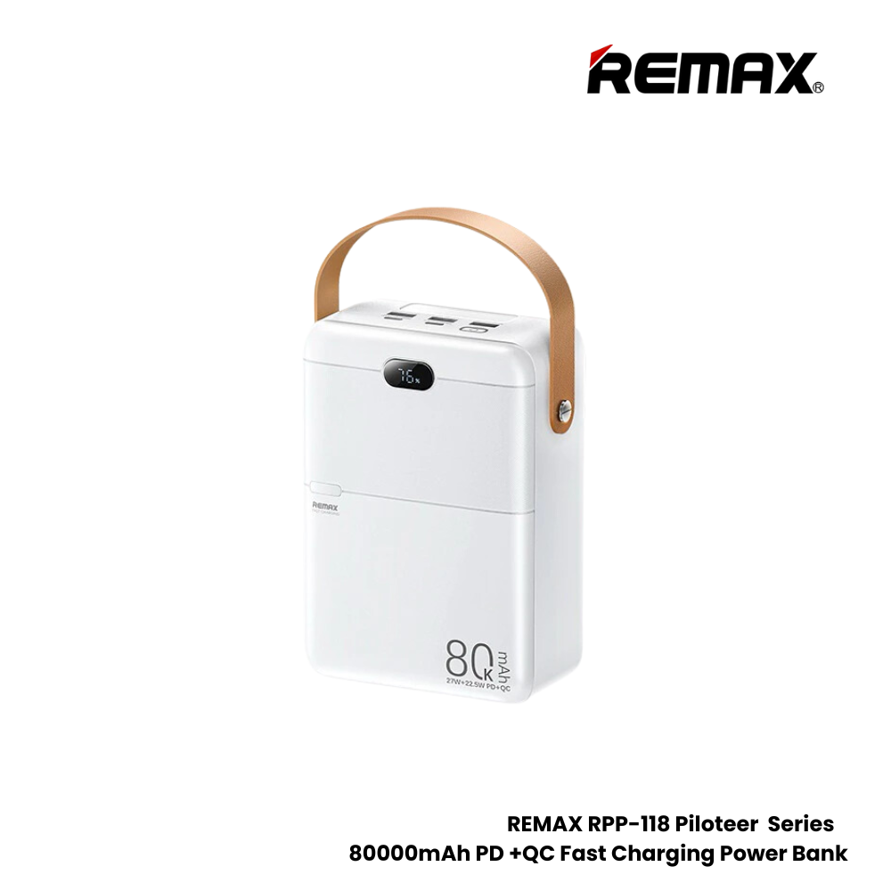 REMAX RPP-118 Piloteer Series 80000mAh PD+QC Fast Charging Power bank ...