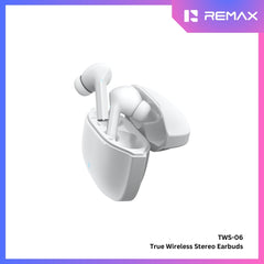 REMAX - TWS-06 Bluetooth Wireless Earbuds - White