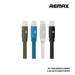 REMAX RC-094i Kerolla Series 2.4A USB to Lightning Charging Data Cable - White