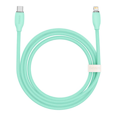 (Buy 1 Get 1) Baseus Jelly Liquid Silica Gel 20W Type-C to iPhone Fast Charging Data Cable (2M) - Green