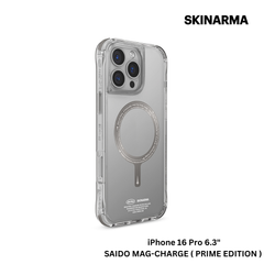 Skinarma iPhone 16 Pro 6.3" Saido Mag-Charge Case - Prime Edition - Titanium