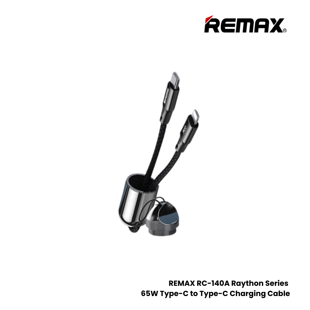 65W ( C to C )-REMAX RC-140A C-C Raython Series 65W Type-C to Type-C Fast Charging Data Cable - Tarnish