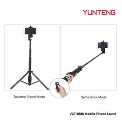 YUNTENG - VCT-1688 Stand Mobile Phone Holder - Black