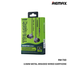 REMAX - RM-730 3.5mm Metal Wired Earphone - Grey