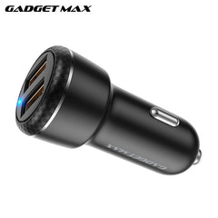 GADGET MAX GZ01 ENJOY SERIES 18W QC 3.0 DUAL PORT QUICK CHARGING CAR CHARGER (2USB)