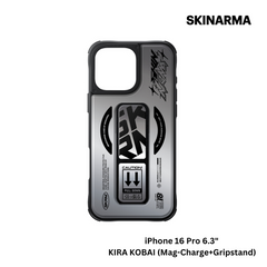 Skinarma iPhone 16 Pro 6.3" Kira Kobai (Mag-Charge+Gripstand) Case - Silver