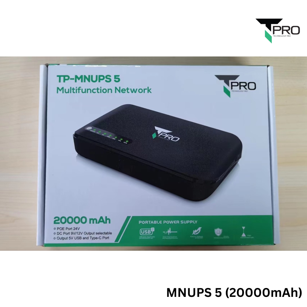 T PRO TP-MNUPS 5 20000MAH 18W MULTIFUNCTION NETWORK DC UPS
