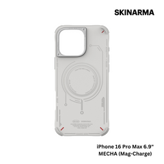 Skinarma iPhone 16 Pro Max 6.9" Mecha (Mag-Charge) Case - Light Grey