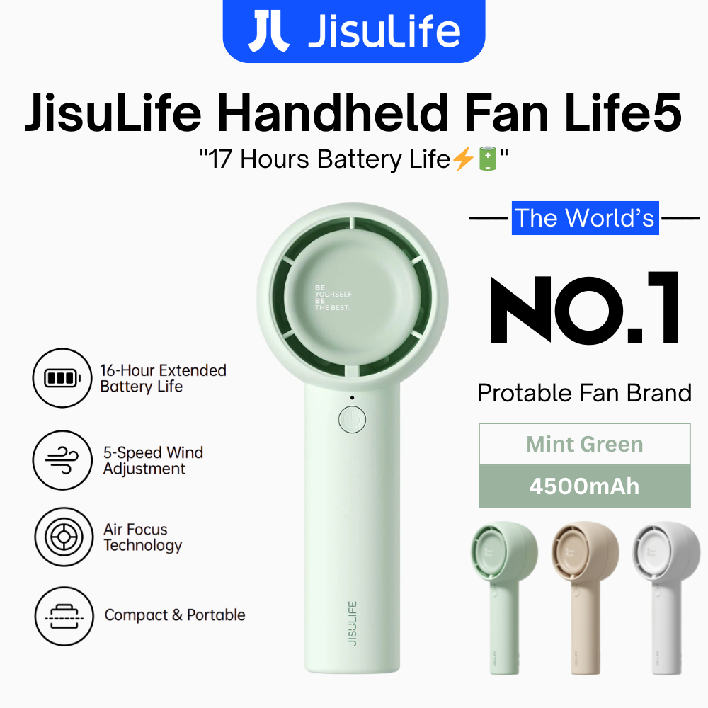 JisuLife - Handheld Fan Life 5 ( 4500mAh ) - Green