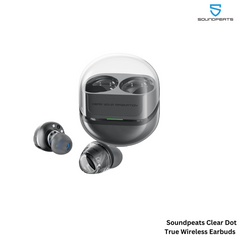 SOUNDPEATS - Clear Dot Bluetooth Wireless Earbuds - Black