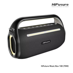 HiFuture - Music Box 100 Bluetooth Wireless Speaker ( 70W ) - Black