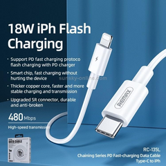 REMAX RC-135C  PD CHARGING SERIES FAST CHARGING TYPE-C TO TYPE-C  DATA CABLE