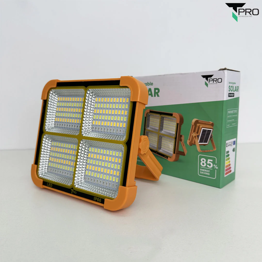 T-PRO - 50W 3600mAh Rechargerable Solar Floodlight ( IP66 Waterproof )