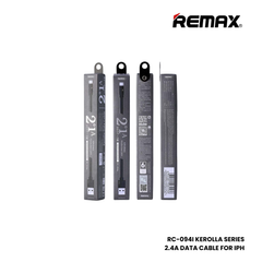 REMAX RC-094i Kerolla Series 2.4A USB to Lightning Charging Data Cable - Black