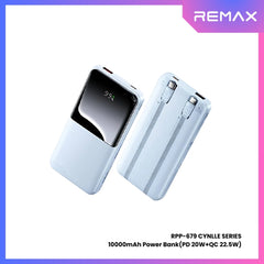 REMAX RPP-679 Cynlle Series 10000mAh PD+QC Fats Charging Power Bank(PD 20W+QC 22.5W) - Blue