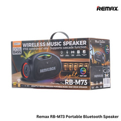 REMAX RB-M73 5.3 VENATTLE SERIES WIRELESS PORTABLE MUSIC WAR DRUM SPEAKER