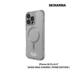 Skinarma iPhone 16 Pro 6.3" Saido Mag-Charge Case - Prime Edition - Titanium