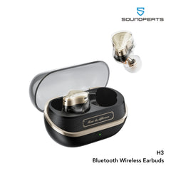 Soundpeats - H3 Bluetooth Wireless Earbuds - Black