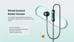 REMAX - RM-510A Silky Series Type-C Wired Earphone - Red