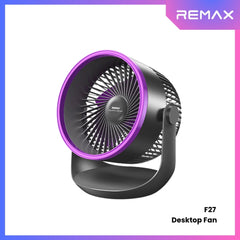 Remax F27 Fonzyr Series Circulation Desktop Fan - Grey Purple