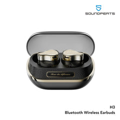 Soundpeats - H3 Bluetooth Wireless Earbuds - Black