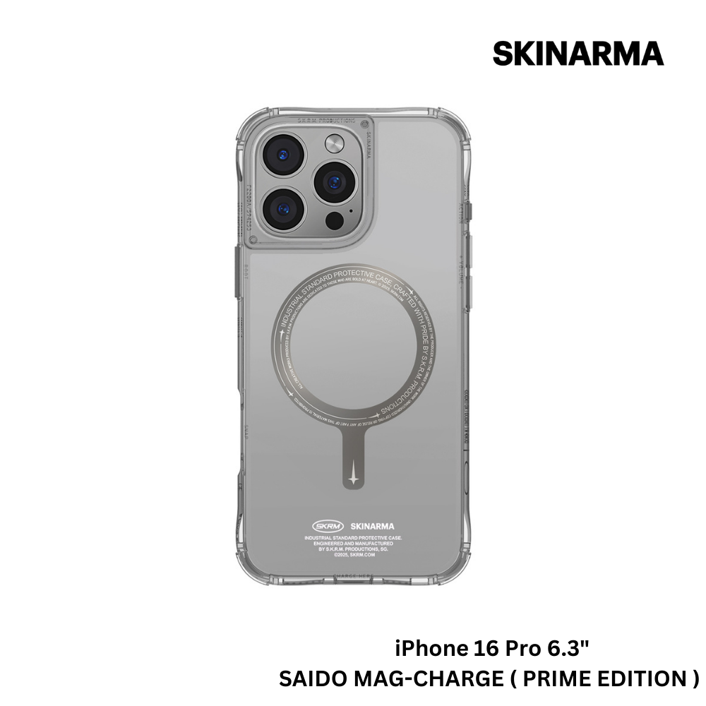 Skinarma iPhone 16 Pro 6.3" Saido Mag-Charge Case - Prime Edition - Titanium