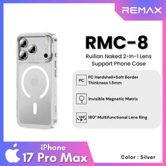 REMAX - RMC-8 iPhone 17 Pro Max Ruilian Naked Series Phone Case - Silver
