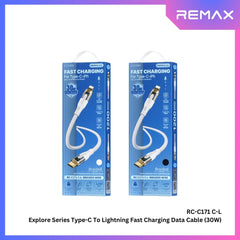 REMAX - RC-C171 C-L Explore Series Type-C to Lightning Fast Charging PD Charging Data Cable (30W) - Black
