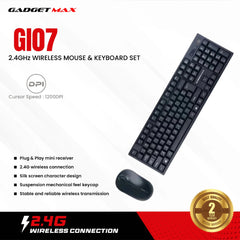 GADGET MAX GI07 2.4GHz WIRELESS MOUSE & KEYBOARD SET