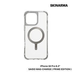 Skinarma iPhone 16 Pro 6.3" Saido Mag-Charge Case - Prime Edition - Titanium