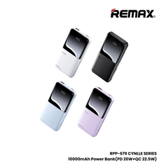 REMAX RPP-679 Cynlle Series 10000mAh PD+QC Fats Charging Power Bank(PD 20W+QC 22.5W) - White