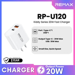 REMAX - RP-U120 Kiddy Series Fast Charger (20W) - White