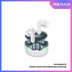 REMAX - GAMEBUDS G1 Steelian Series Gaming Wireless Earbuds - White