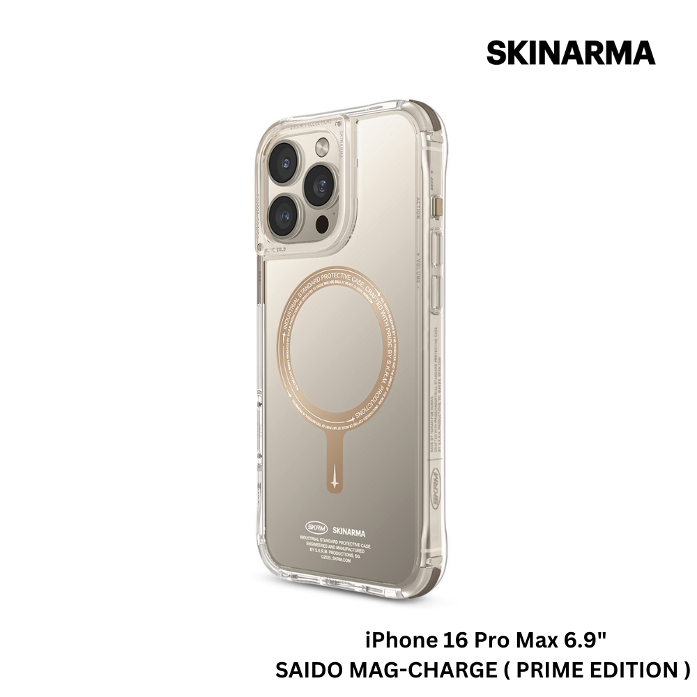 Skinarma iPhone 16 Pro Max 6.9" Saido Mag-Charge Case - Prime Edition - Champagne